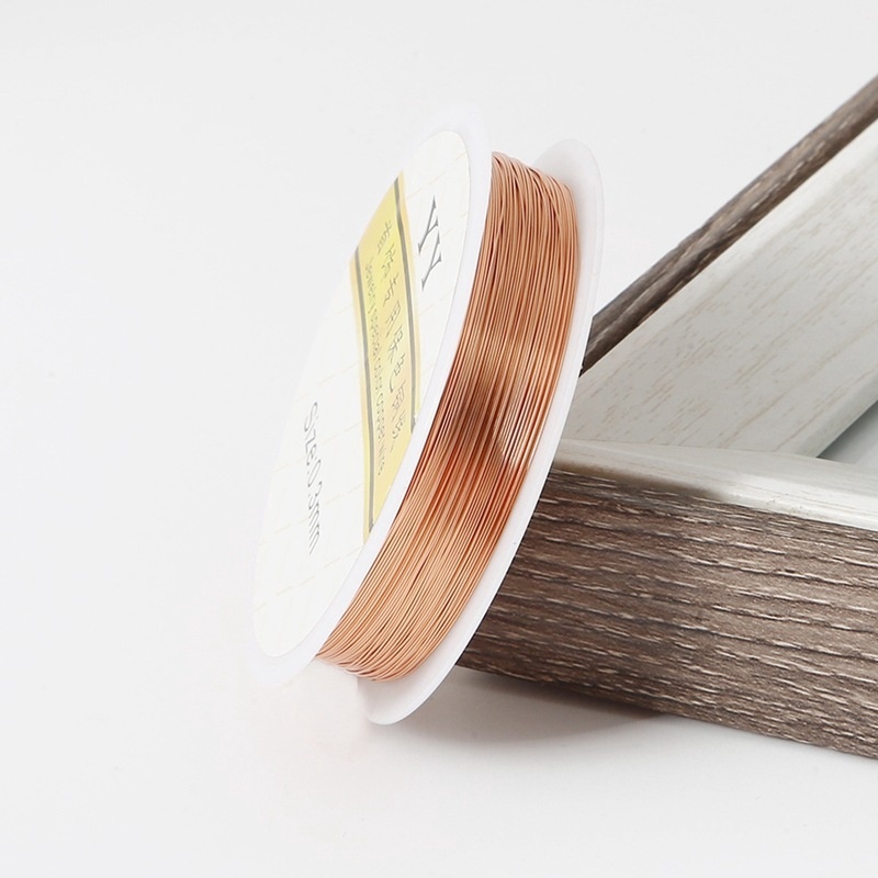 Cuộn dây đồng xỏ hạt làm đồ trang sức thủ công cỡ 0.2-1m