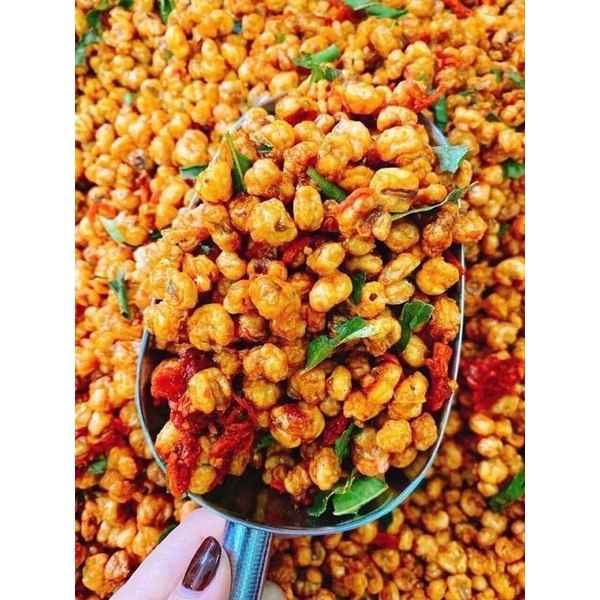 500g Ngô sấy giòn xóc mắm cay/Ngô bò lá chanh sấy giòn