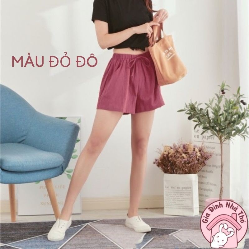 Quần Đùi Đũi Nữ - Quần Short Nữ Siêu Mát - Chất Đũi Xịn - Nhiều màu sắc thời trang - freesize từ 50 - 63kg | BigBuy360 - bigbuy360.vn