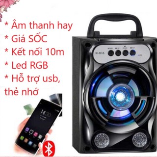 [RẺ NHẤT] Loa Bluetooth M303 Xách Tay Loại 1 Âm Thanh Hay Siêu Trầm, Led Nháy Theo Nhạc
