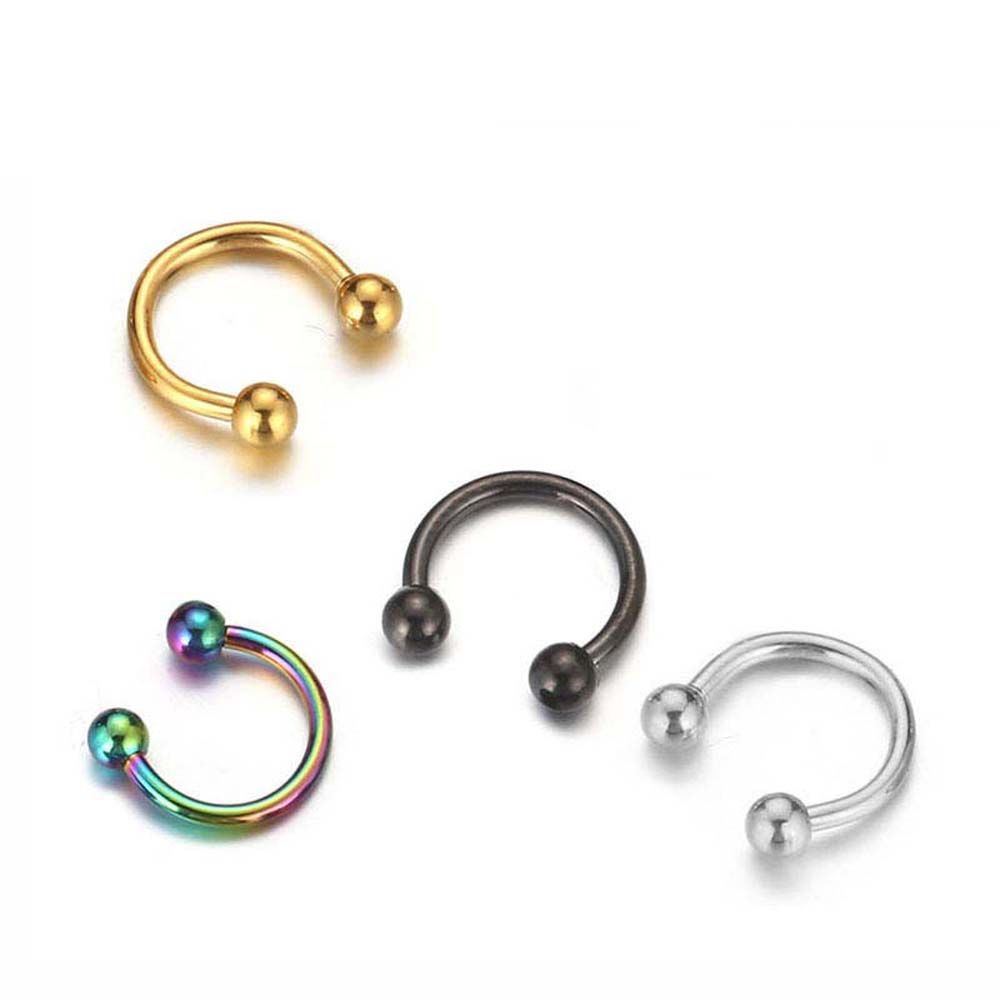 1 khuyên xỏ cơ thể hình tròn nhiều màu thời trang cho nữ