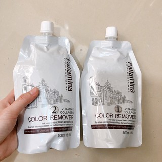 BỘ BÓC MÀU ĐỎ ĐEN AMONIAC PALLAMINA COLLAGEN Ý