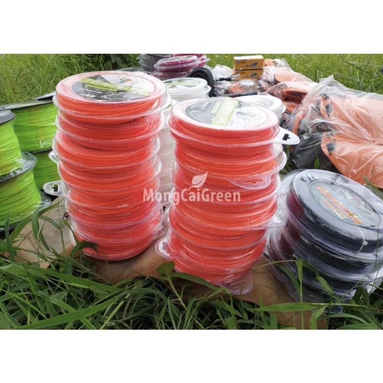 Cuộn Cước Cắt Cỏ Vuông Tròn 3-4mm 60m 0,5kg  .