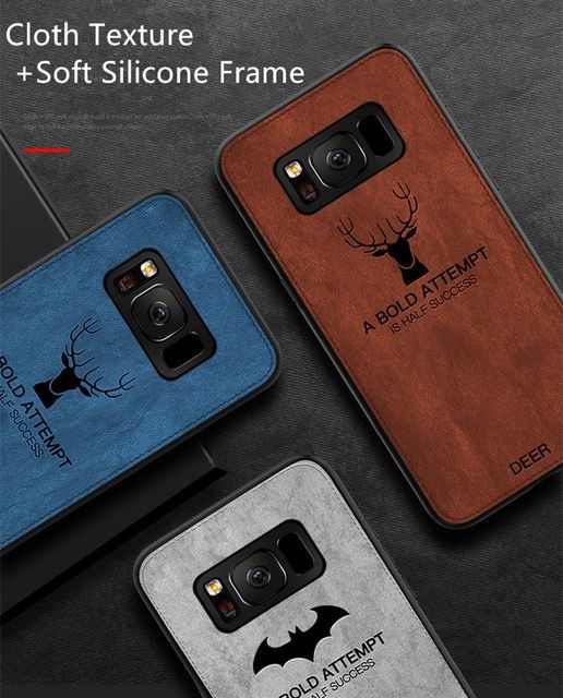 Ốp lưng Samsung S8 Plus / S20 Pus / S20 Ultra chống sốc vải đầu hươu cao cấp