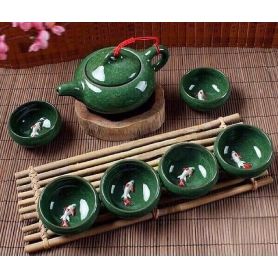 Bộ ấm chén hình con cá