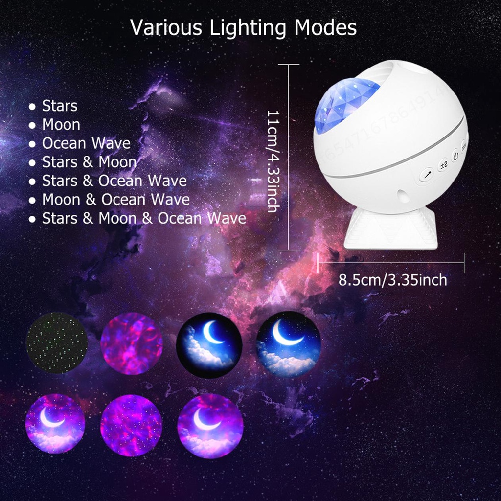 Projector Star Sky Galaxy Projector Space Lighting Star Light Usb Led Night Light Christmas Gift Moon Lamp Space Projector|LED Night Lights|