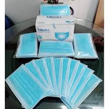 [Mã COSDAY - 50k đơn 250k] Khẩu trang y tế 4 lớp 1 hộp 50c kháng khuẩn Bisou