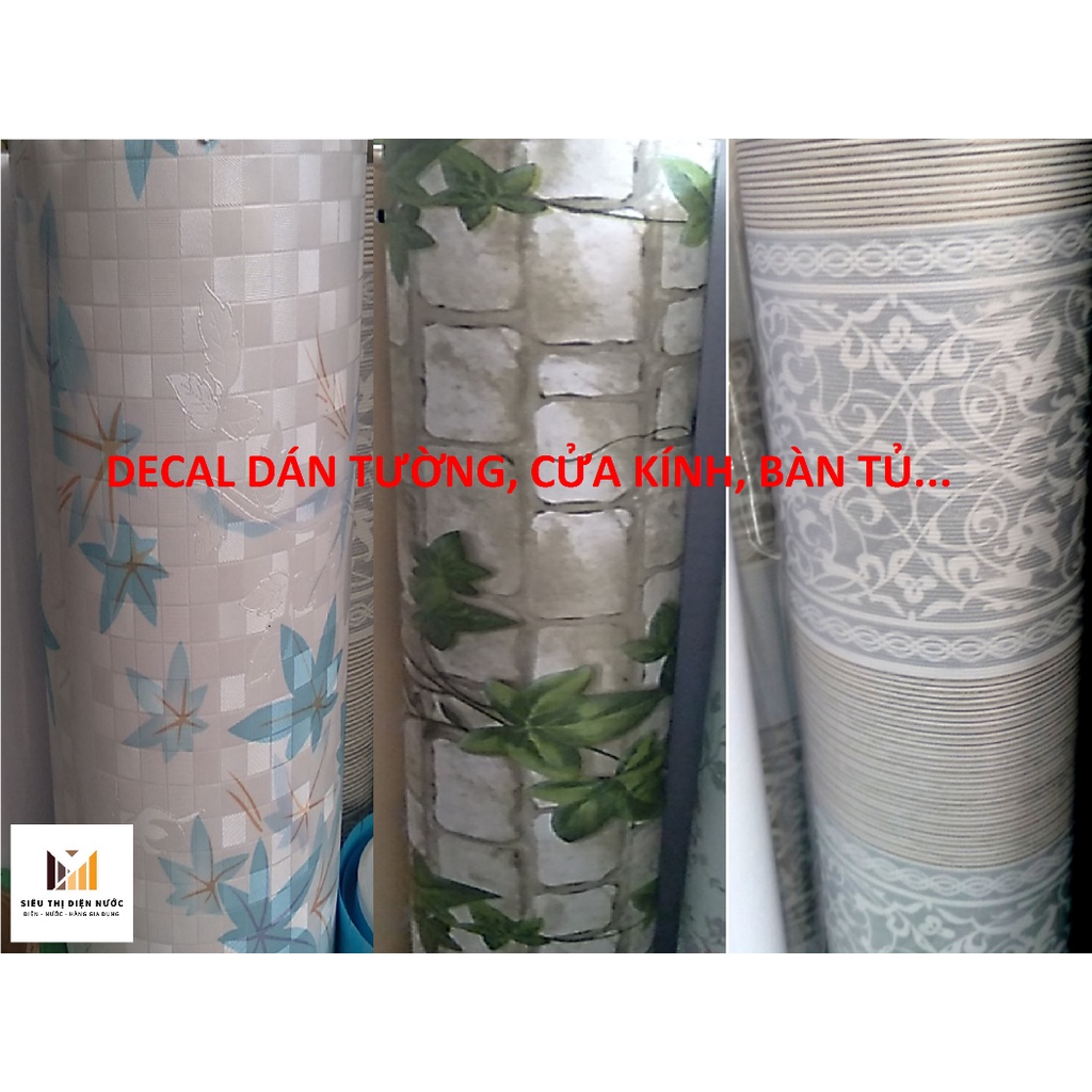 Decal giá rẻ khổ 60cm có hoa văn dán tường, cửa kính