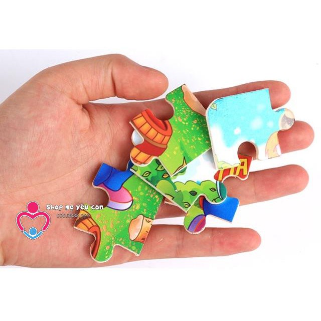 Tranh xếp hình gỗ có khung nền GHÉP HÌNH LEVEL 3