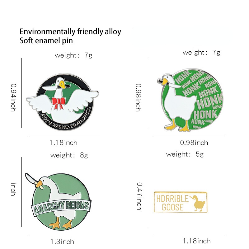 Huy Hiệu Cài Áo Hình Chú Ngỗng Hoạt Hình Đáng Yêu