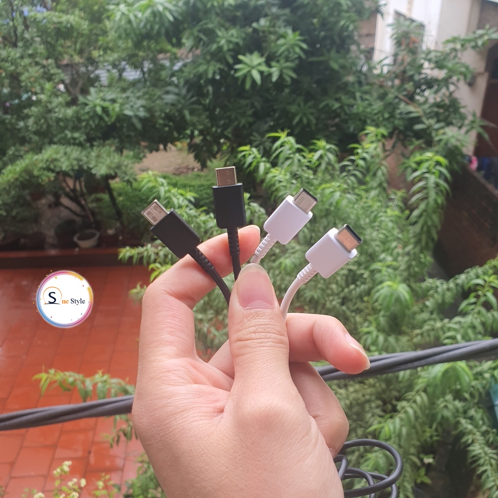 Dây sạc samsung phù hợp với tất cả các dòng điện thoại chân C to C, USB - Type C, USB - Micro - Onestyle Shop