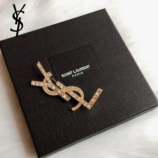 Cài Ngực Áo Thiết Kế Hình Chữ Ysl Thời Trang Cá Tính