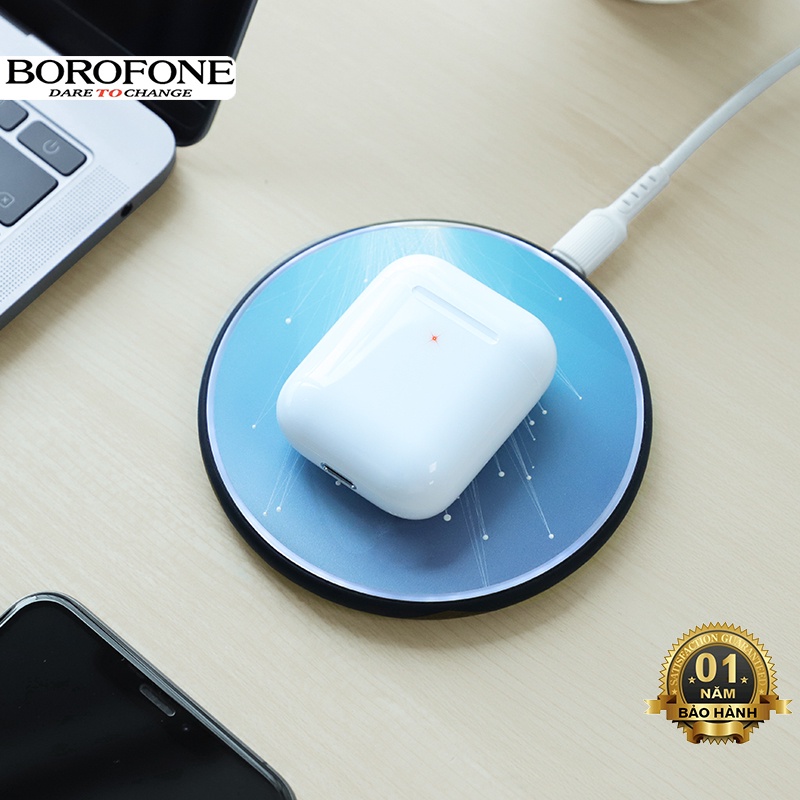 Tai nghe TWS Borofone BE30 Plus có Pop Up, hỗ trợ đổi tên, định vị, cảm ứng đa điểm, bluetooth v5.0