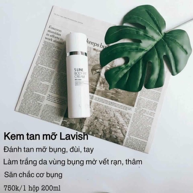 KEM TAN MỠ NHIỆT LẠNH LAVISH