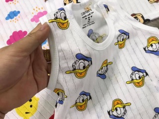 5 bộ ba lỗ cotton giấy cho bé
