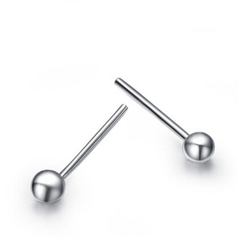 1 Đôi Bông Tai Bạc s925 Thiết Kế Đơn Giản Cho Nữ