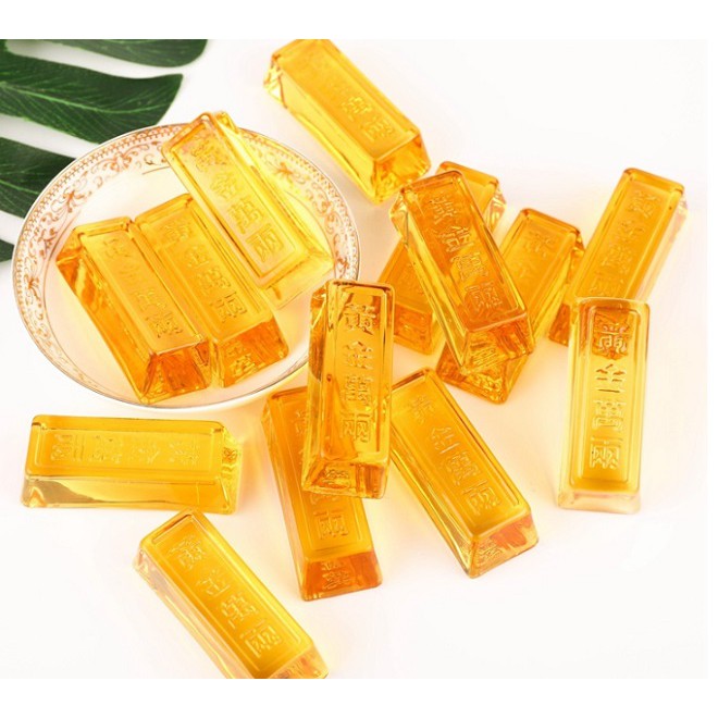 Kim nguyên bảo  dạng khối hình chữ nhật, biểu tượng sự thịnh vượng, cầu tài lộc, may mắn
