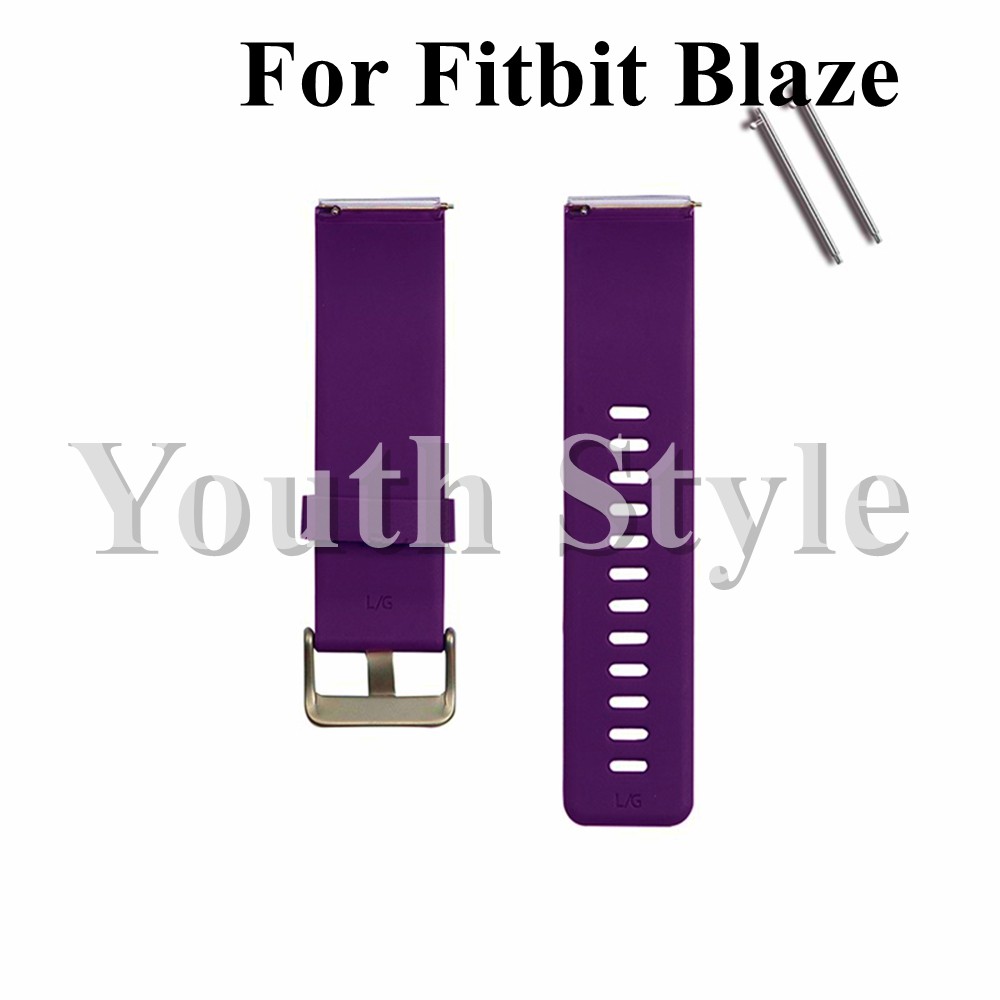 Set 2 Dây Đeo Silicon Thay Thế Cho Đồng Hồ Thông Minh Fitbit Blaze