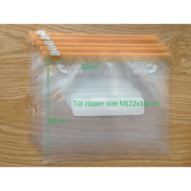 Túi ziper size M