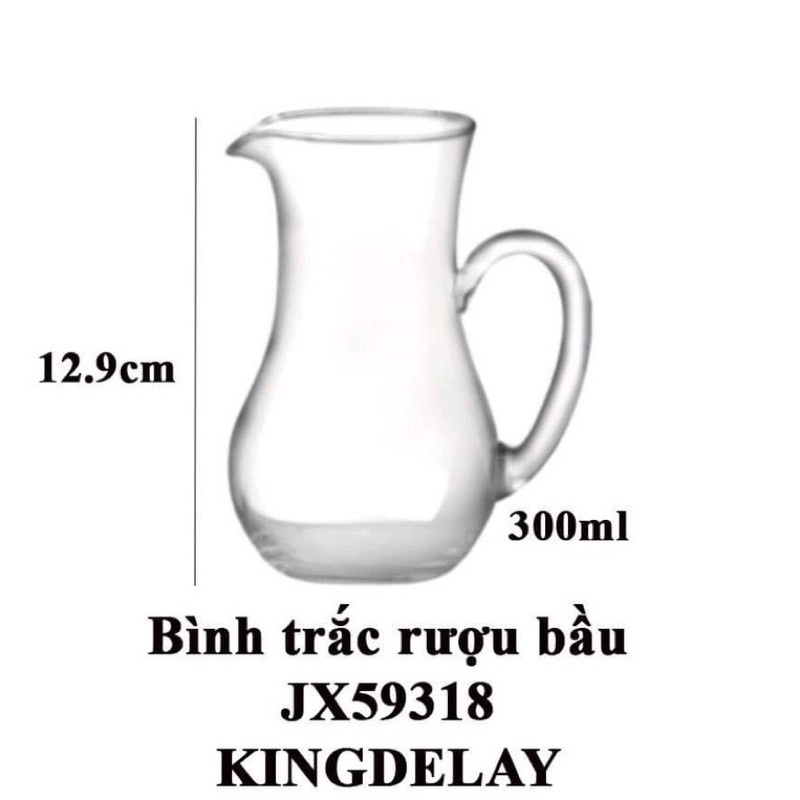 Bộ 6 Ly rượu chân thủy tinh bình rót cao cấp 12ml-20ml