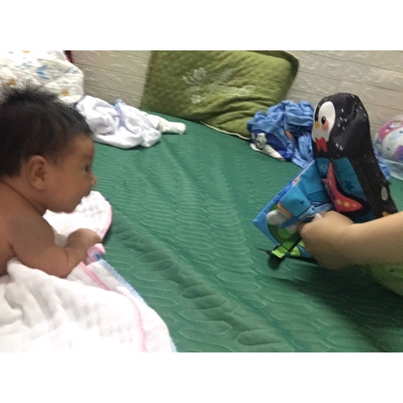 sách vải - sách vải cho bé kèm rối tay, hình động vật 3D có âm thanh dạy học cho trẻ