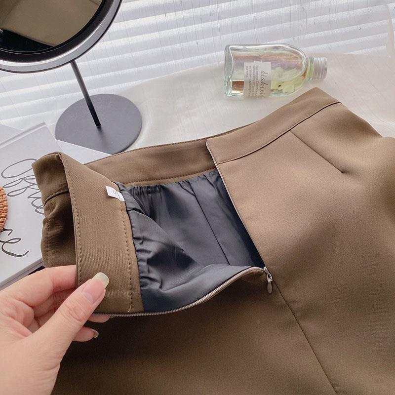Chân Váy Ngắn Chữ a Lưng Cao Thiết Kế Dây Rút Thời Trang Mùa Thu Mới Cho Nữ