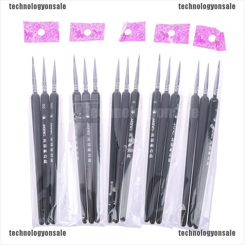 Bộ 3 Cọ Vẽ Tranh Sơn Dầu Mini Chuyên Nghiệp