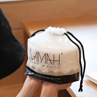 Damah Khăn lau mặt bằng cotton dùng một lần màu đen dạng cuộn cho nữ