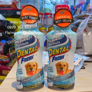 Nước súc miệng chó mèo dental fresh 237ml