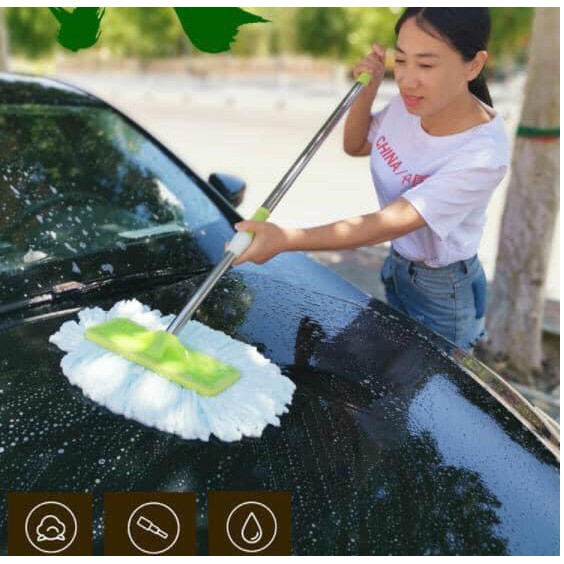 Cây Lau Rửa Xe Ô Tô Cán Dài Lông Mềm – CHỔI DÀI