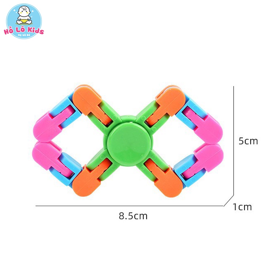 Con quay spinner hình mắt xích đồ chơi cho bé lắp ghép sáng tạo Hồ Lô Kids