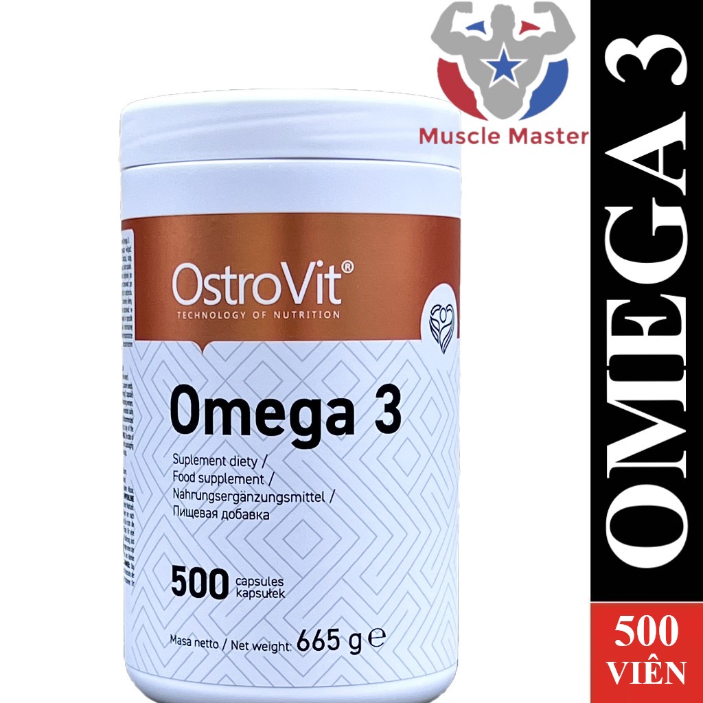 [CHÍNH HÃNG] Thực Phẩm Bổ Sung Dầu Cá Ostrovit OMEGA 3 500 Viên