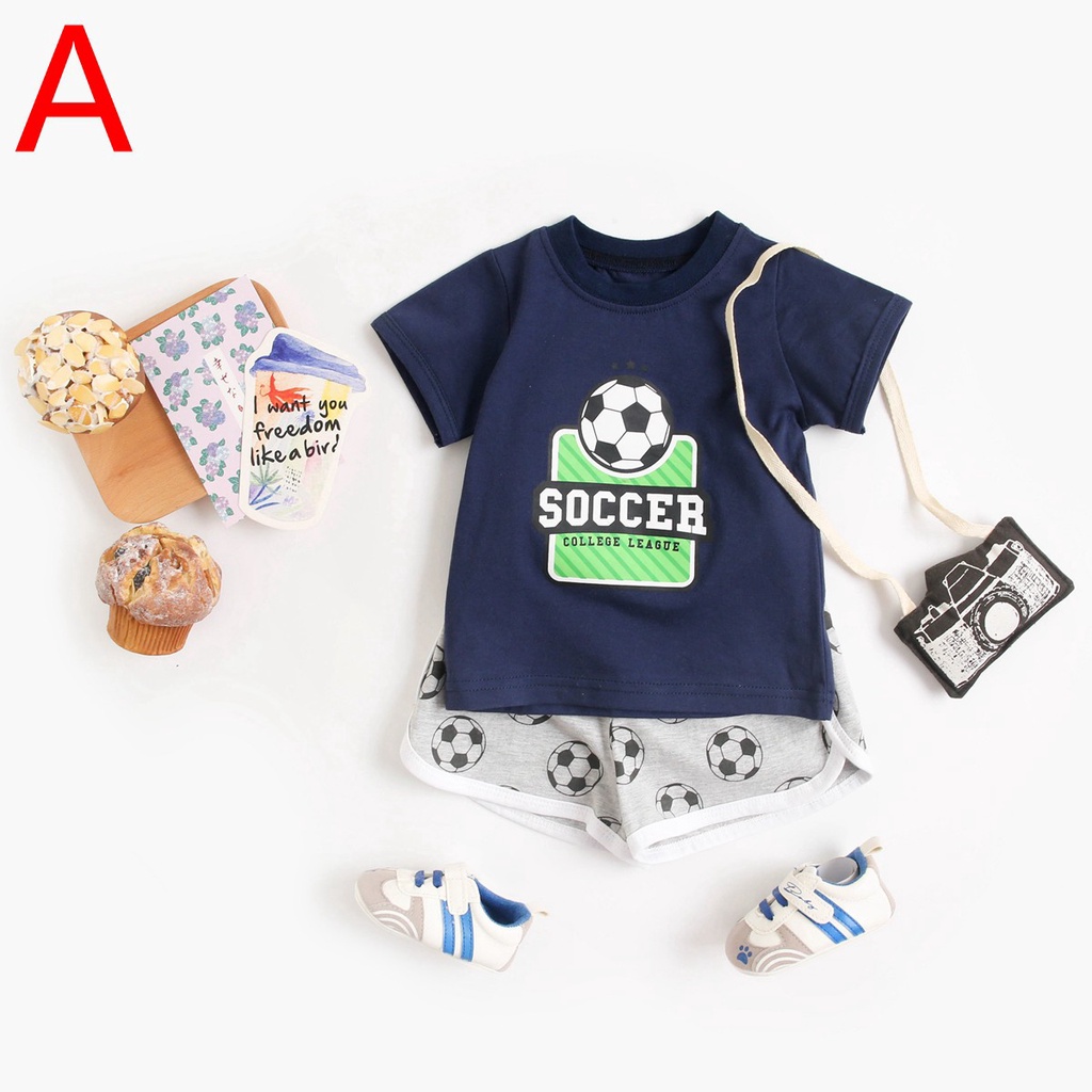 Bộ Quần Áo Sanlutoz Chất Cotton Năng Động Cho Bé Vào Mùa Hè