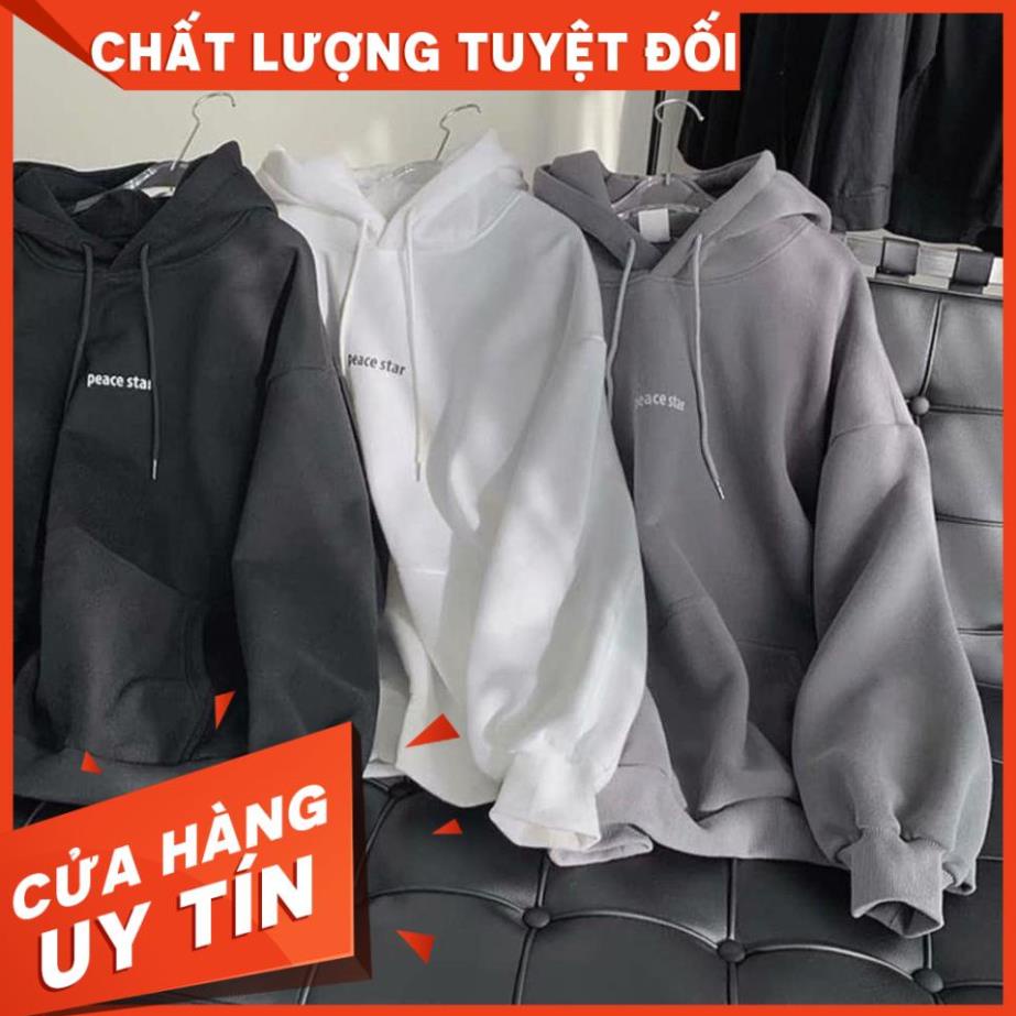 BÁN CHẠY Áo khoác hoodie nỉ siêu rẻ phù hợp nam nữ  PEACE STAR