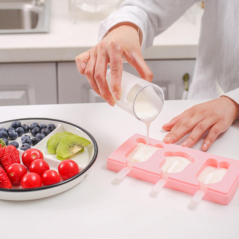 Khuôn làm kem que KATELV bằng silicone dễ thương tiện lợi