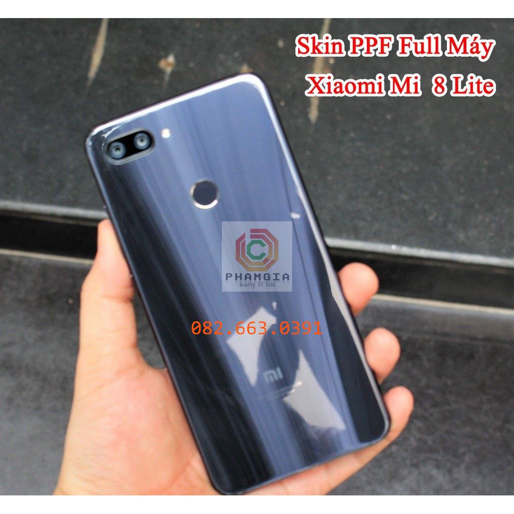 Dán PPF bóng, nhám cho Xiaomi Mi 8 Lite màn hình, mặt lưng, full lưng viền siêu bảo vệ