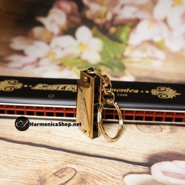 Kèn harmonica Suzuki mini 5 lỗ móc khóa