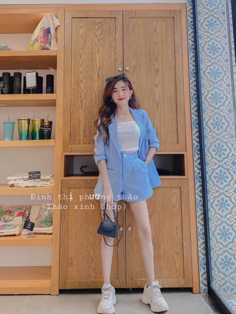 Bộ vest nữ - Freeship - (ảnh+video thật) Vest nữ Hàn quốc cao cấp, vest công sở nữ ba món như hình | BigBuy360 - bigbuy360.vn