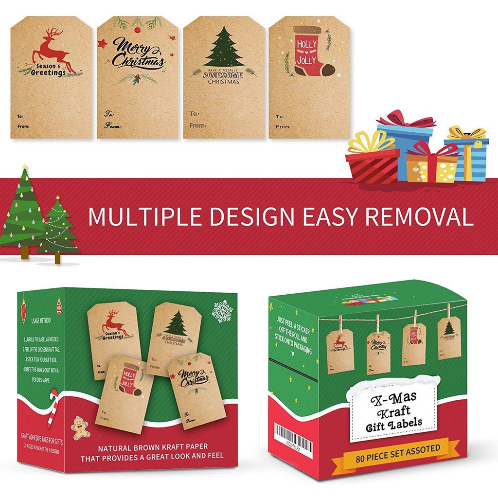 Set 300 Nhãn Dán Trang Trí Hộp Bánh Kẹo DIY