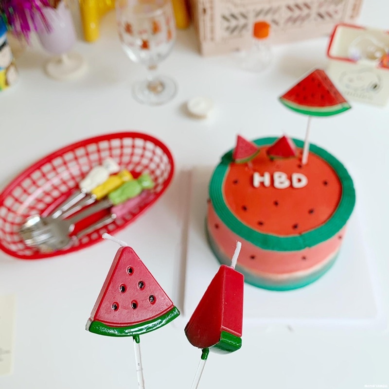 Nến Dưa Hấu Trang Trí Sinh Nhật - Yori Party
