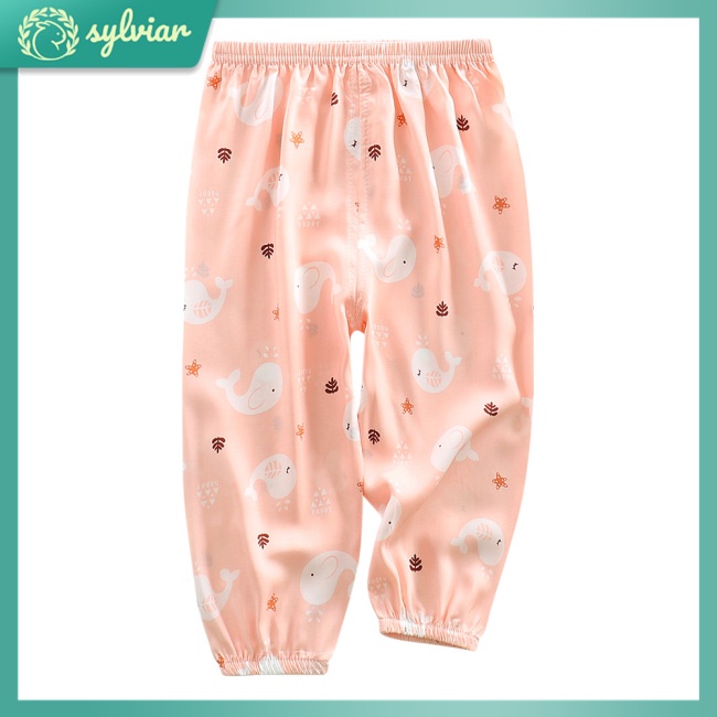 Quần Dài Cotton Siêu Mỏng Chống Muỗi Cho Bé 1-5 Tuổi