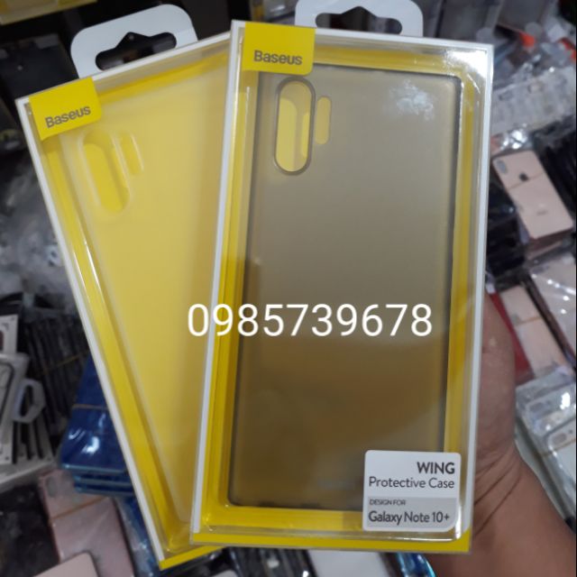 Ốp lưng Samsung galaxy Note 10 /note 10 Baseus lụa siêu mỏng 0.3mm