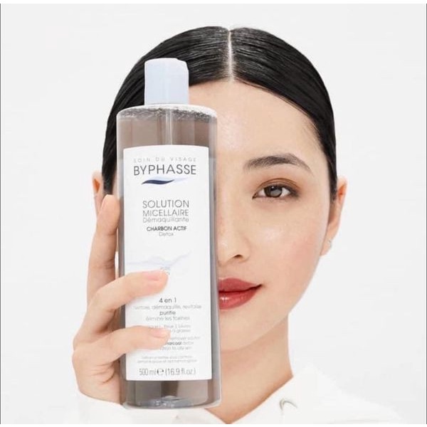 Nước Tẩy Trang BYPHASSE Than Hoạt Tính 500ml