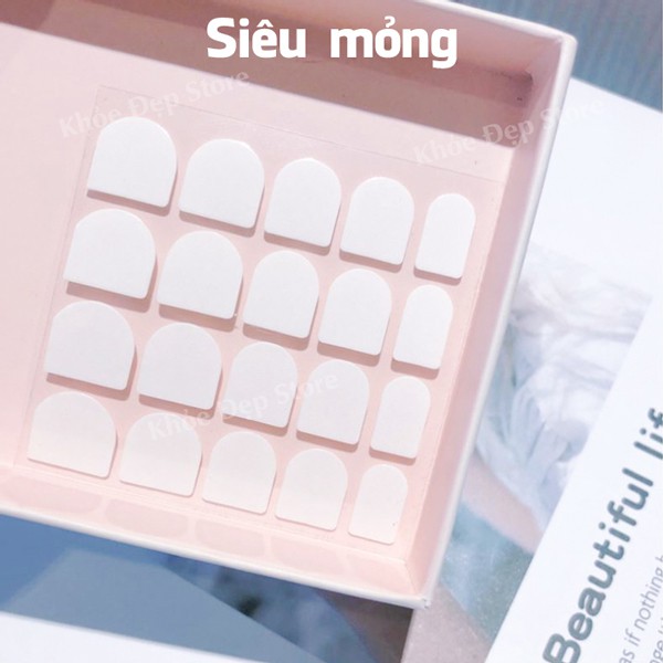 Miếng dán móng tay chân giả Tiện lợi dễ sử dụng Keo silicon trong suốt chống nước siêu đẹp