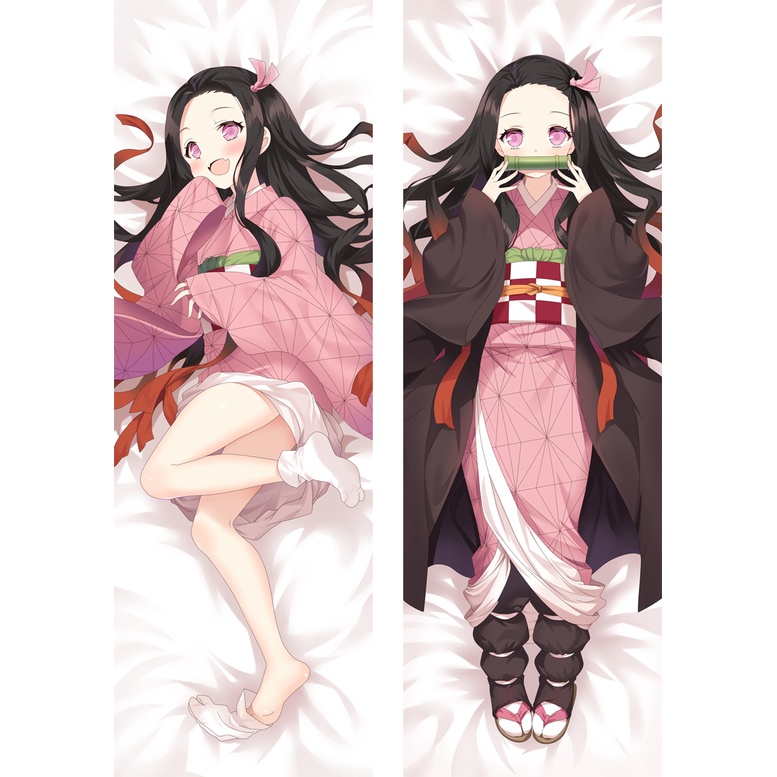 Vỏ Gối In Hình Nhân Vật Anime Demon Slayer Kamado Nezuko Dakim Sakura Kamado Nezuko Kimetsu no Yaiba 60x180cm