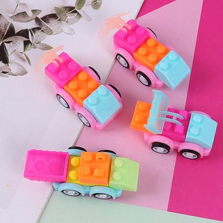 Đồ chơi ô tô lắp ghép mini đáng yêu cho bé