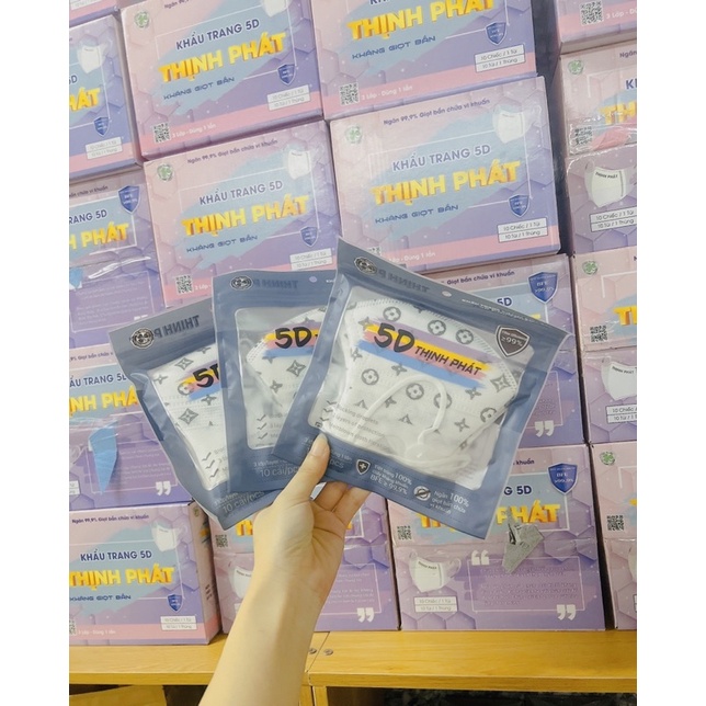 THÙNG 100c KHẨU TRANG 5D TP HOẠ TIẾT