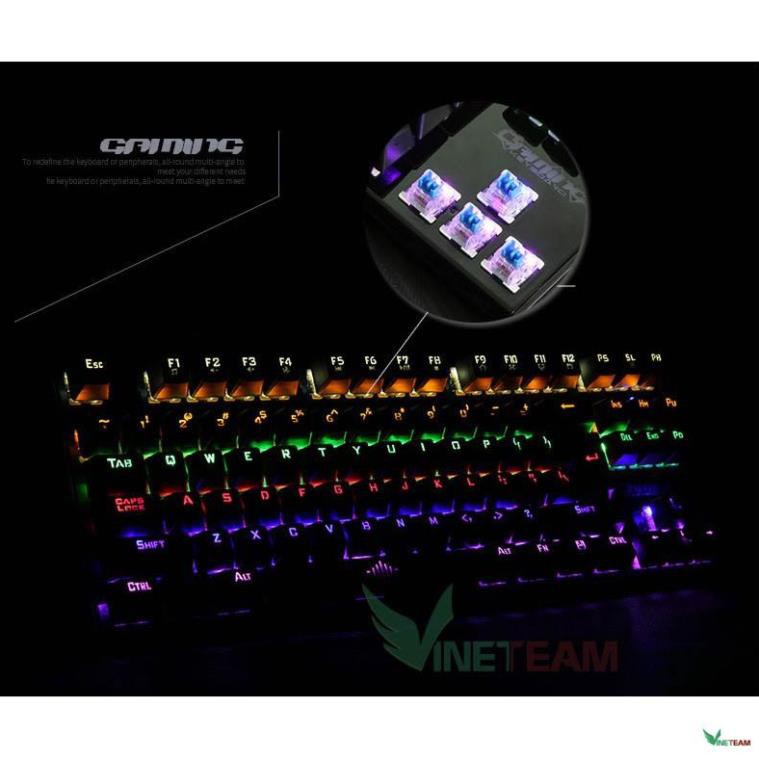 Bàn Phím Cơ Game Thủ K28 87 phím - K29 104 phím + Tặng đế kê tay nhựa