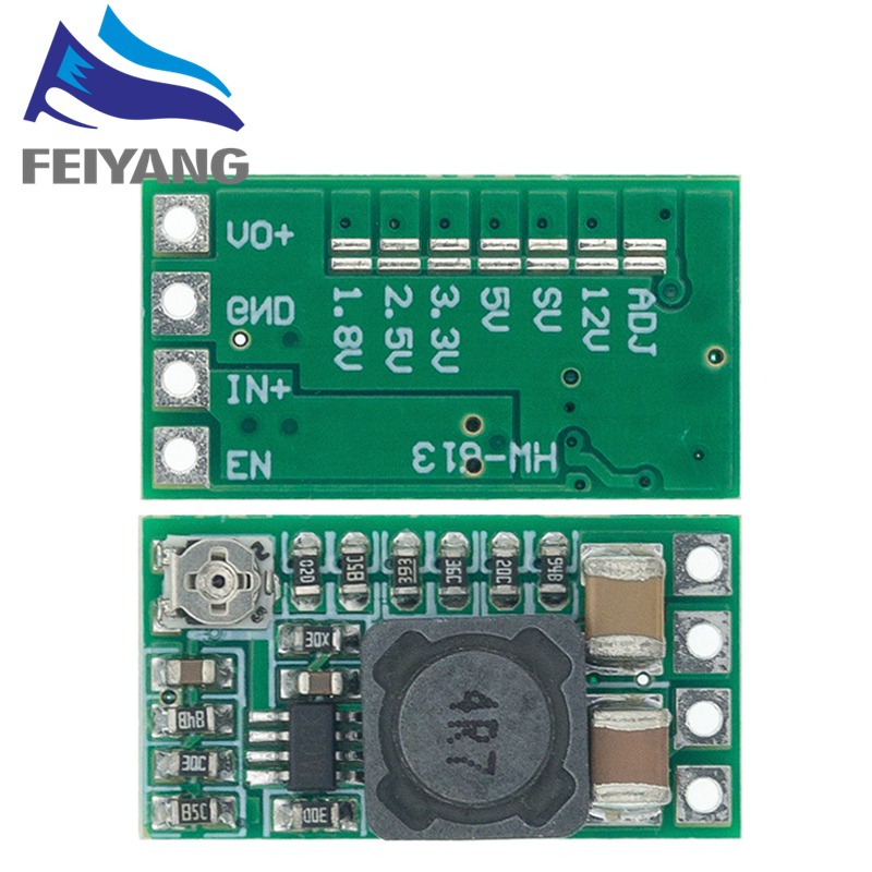Mô Đun Hạ Áp DC-DC 12-24V Xuống 5V 3A 97.5% 1.8V 2.5V 3.3V 5V 9V 12V