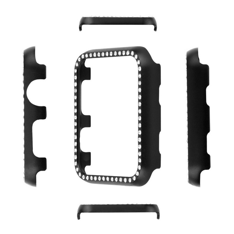 Ốp Bảo Vệ Bằng Thép Không Gỉ Cứng Cho Đồng Hồ Apple Watch series SE 6 5 4 3 2 1 38mm 42mm 40mm 44mm